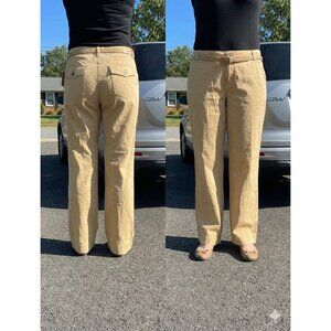 Route 66 Women's Pants Size 15/16 NWT Khaki Tan Straight Leg Belted Stretch